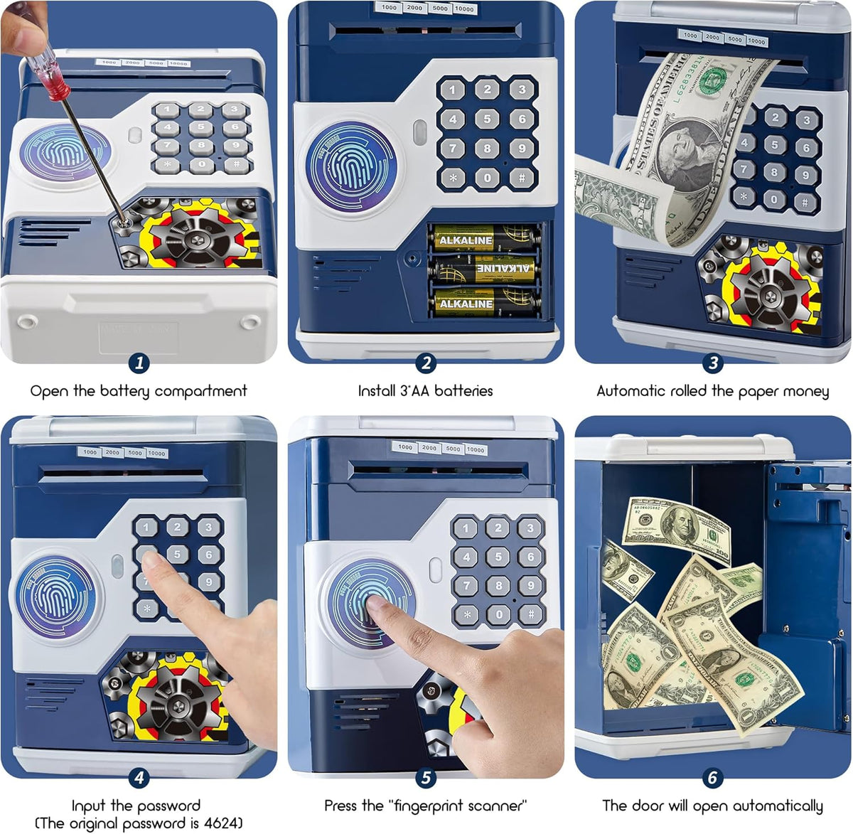 Piggy Bank ATM for Kids