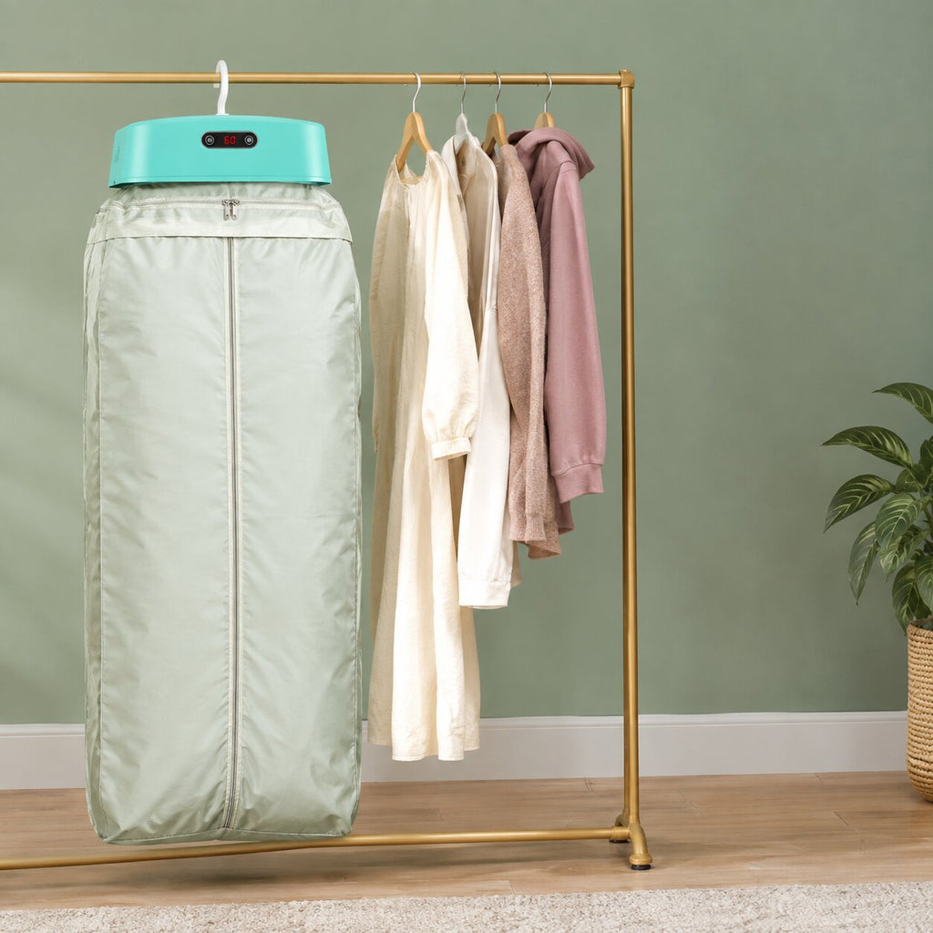 Portable Electric Clothes Dryer — Hanging Indoor Drying Heater with Digital Timer