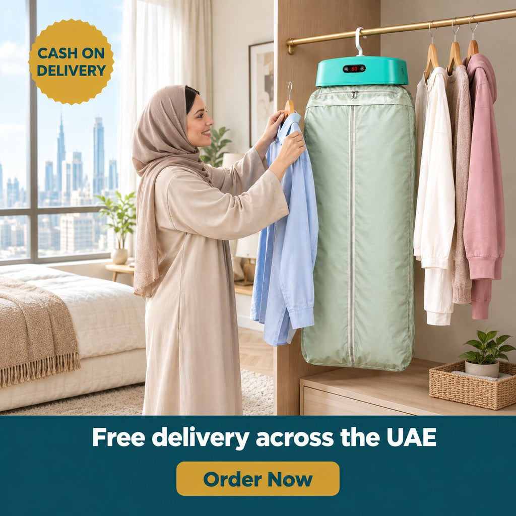 Portable Electric Clothes Dryer — Hanging Indoor Drying Heater with Digital Timer