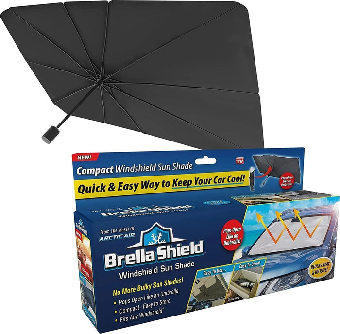 Umbrella Car Windshield Sun Shade — Universal Fit UV Protector