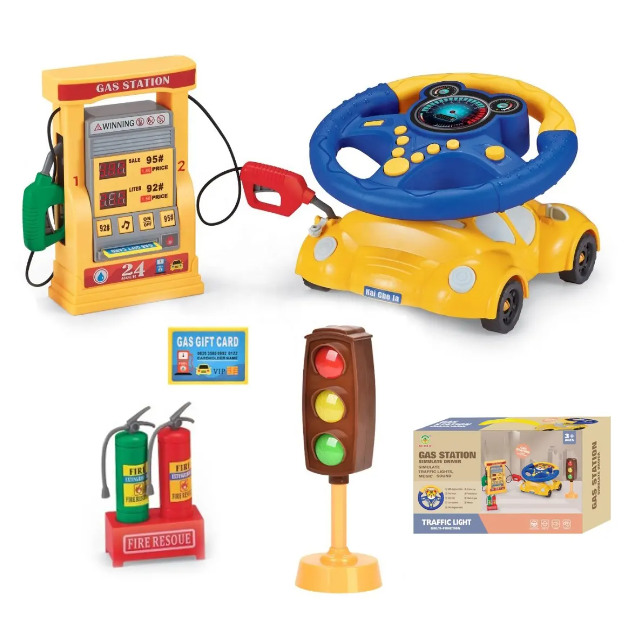 Wheel Gas Station Play Set