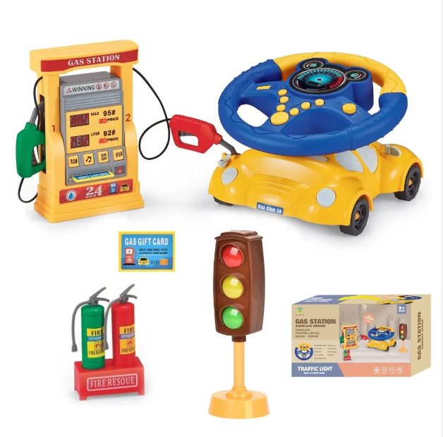 Wheel Gas Station Play Set